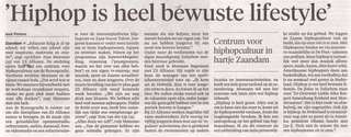 'Hiphop is heel bewuste lifestyle'