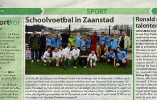 Schoolvoetbal in Zaanstad