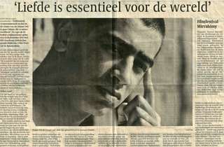 'Liefde is essentieel voor de wereld'